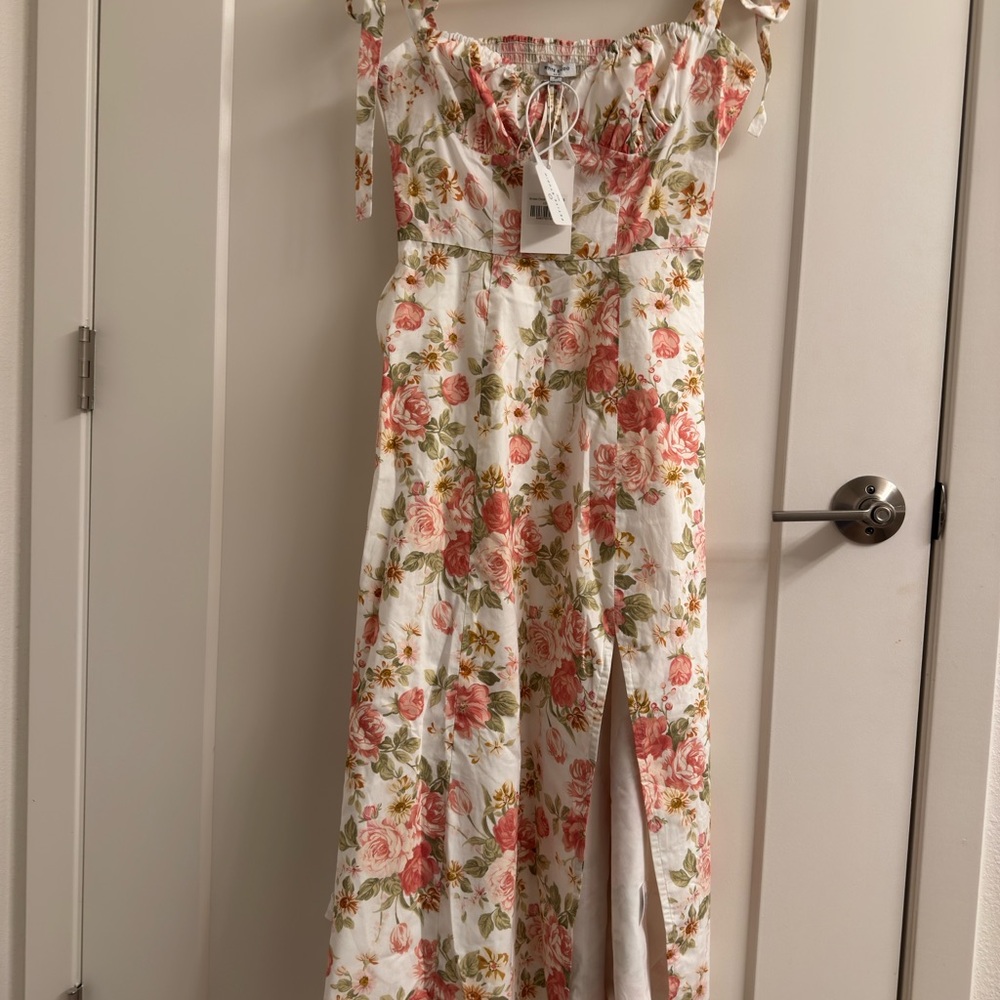 Petite Studio Pink and White Floral Dress